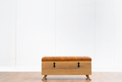 AMAL TUFTED STORAGE TRUNK