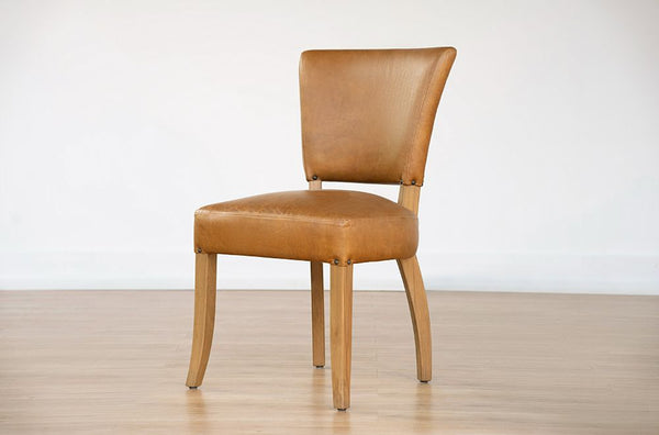 TAAZGI SIDE DINING CHAIR (LEATHER)
