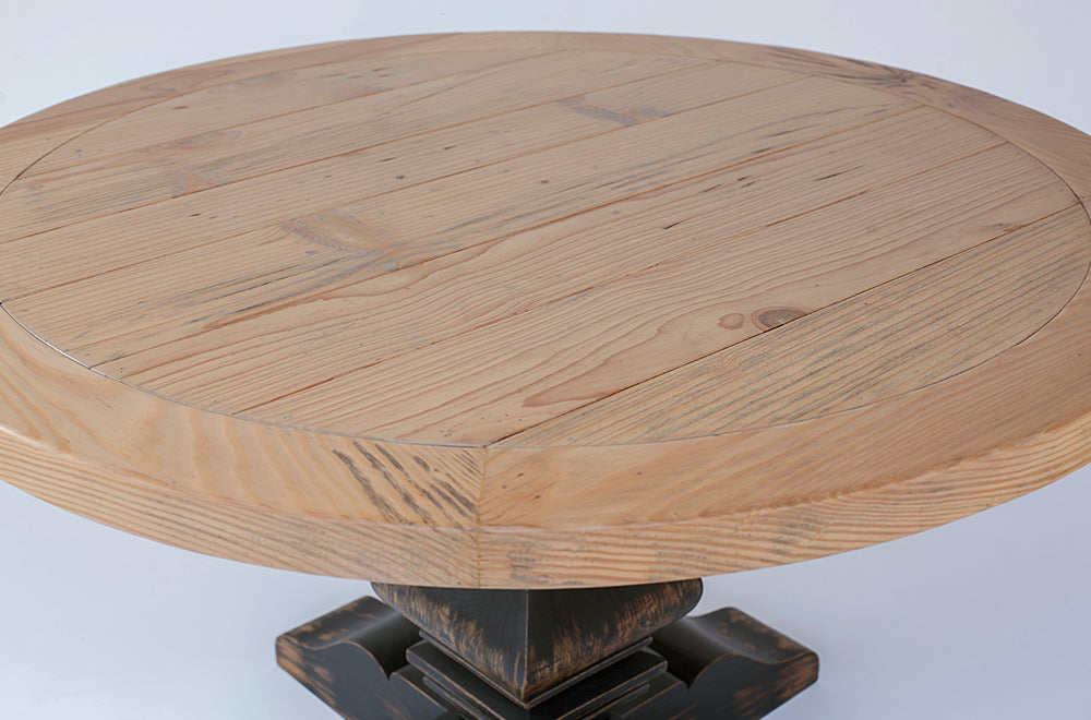 SULTAN ROUND DINING TABLE – Oak and Teak